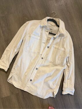 Abercrombie & Fitch Off-White Jean Jacket